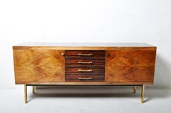 Sideboard with Walnut Burl and Four Drawers