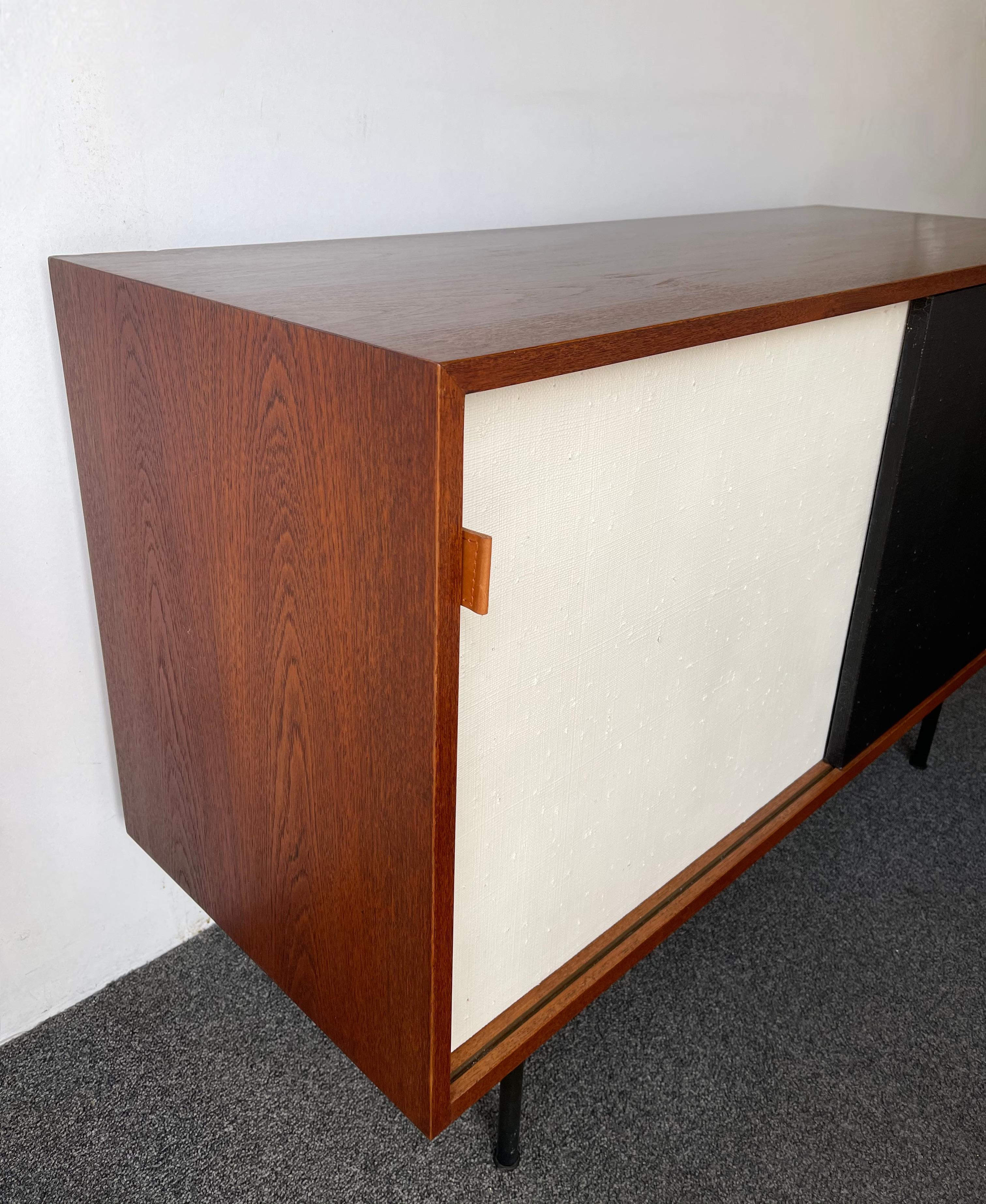 Mid-Century Modern Sideboard Wood and Cane Model 116 by Florence Knoll, Germany, 1950s