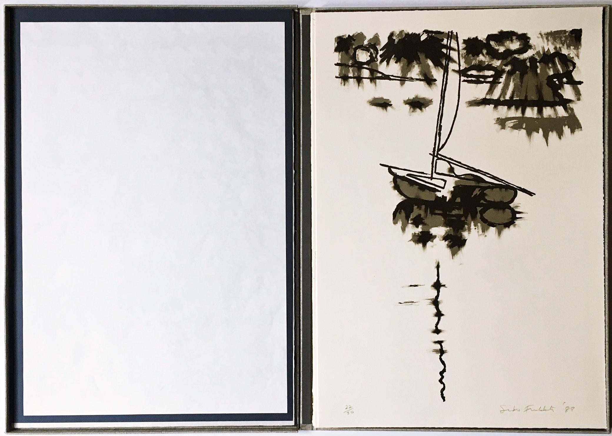 Sideo Fromboluti
Untitled, from the Long Point Gallery Portfolio, 1988
Lithograph on paper with deckled edges. Hand Signed. Numbered 22/30. Dated. 
22 × 15 inches
Publisher: Long Point Gallery, Inc., Provincetown, Massachusetts; Printer: Bruce