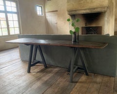 Beistelltisch Konsole aus etnischem TOTEM und aufgearbeiteter Eiche