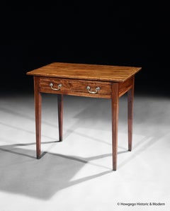 Sidetable Mahogany Stringing Crossbanded Box Vernacular 18Century Flame Figuring