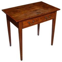 Sidetable Mahogany Stringing Crossbanded Box Vernacular 18century Flame Figuring