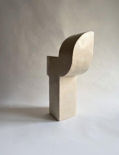 Sideways Hand-Crafted Sculpture in Fibre Cement & Plaster by Rachael Heritage