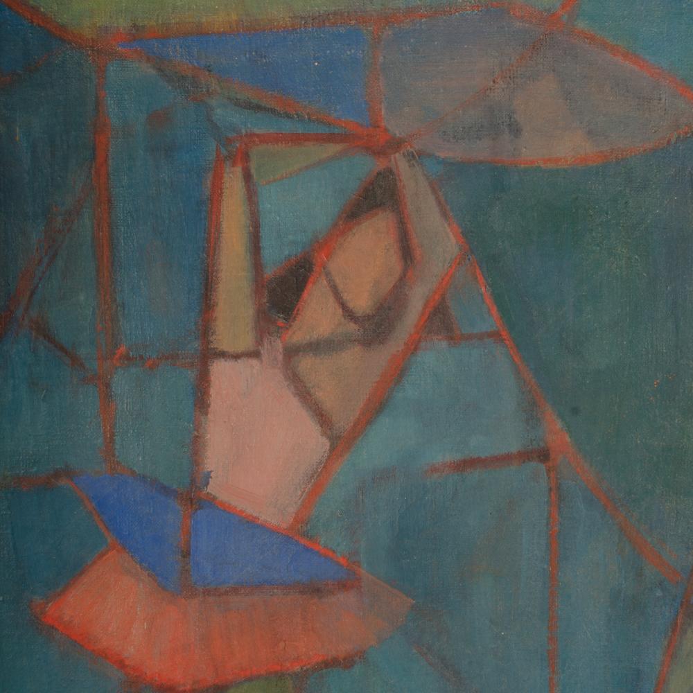 Sidnee Livingston (Américain, né en 1905 - mort en 1995), peinture abstraite Ballerina  en vente 1