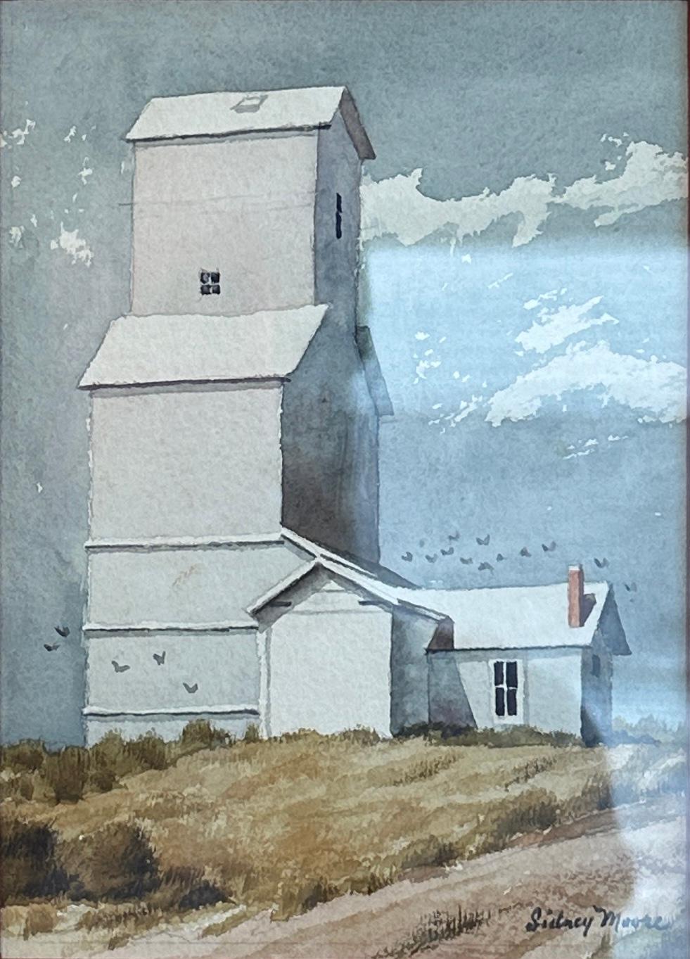 Ein kleines Aquarell von Sidney C. Moore. Signiert unten rechts.