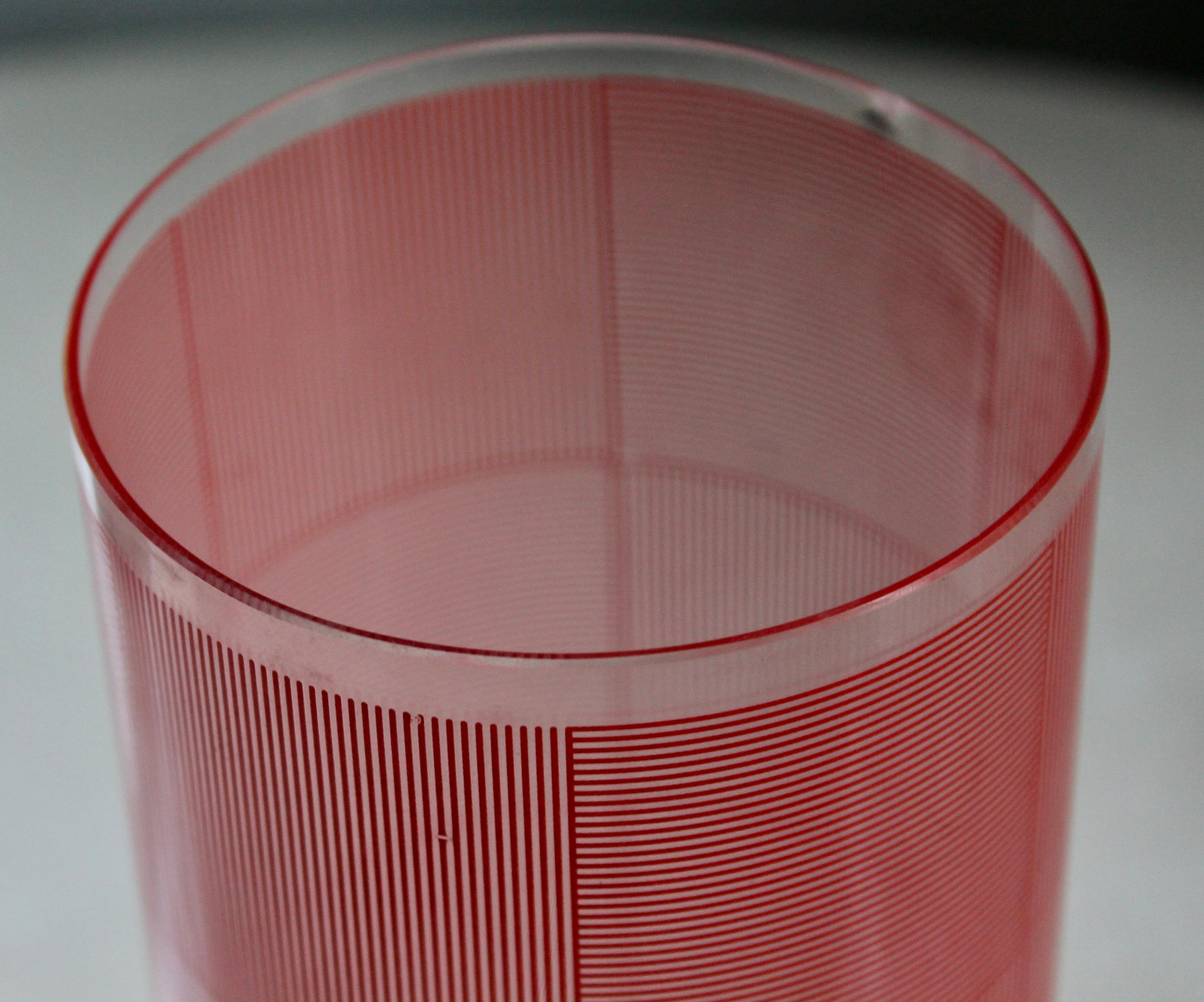 Verre Vases en verre optique Sidney Cash pour le Musée d'art moderne de New York MOMA en vente