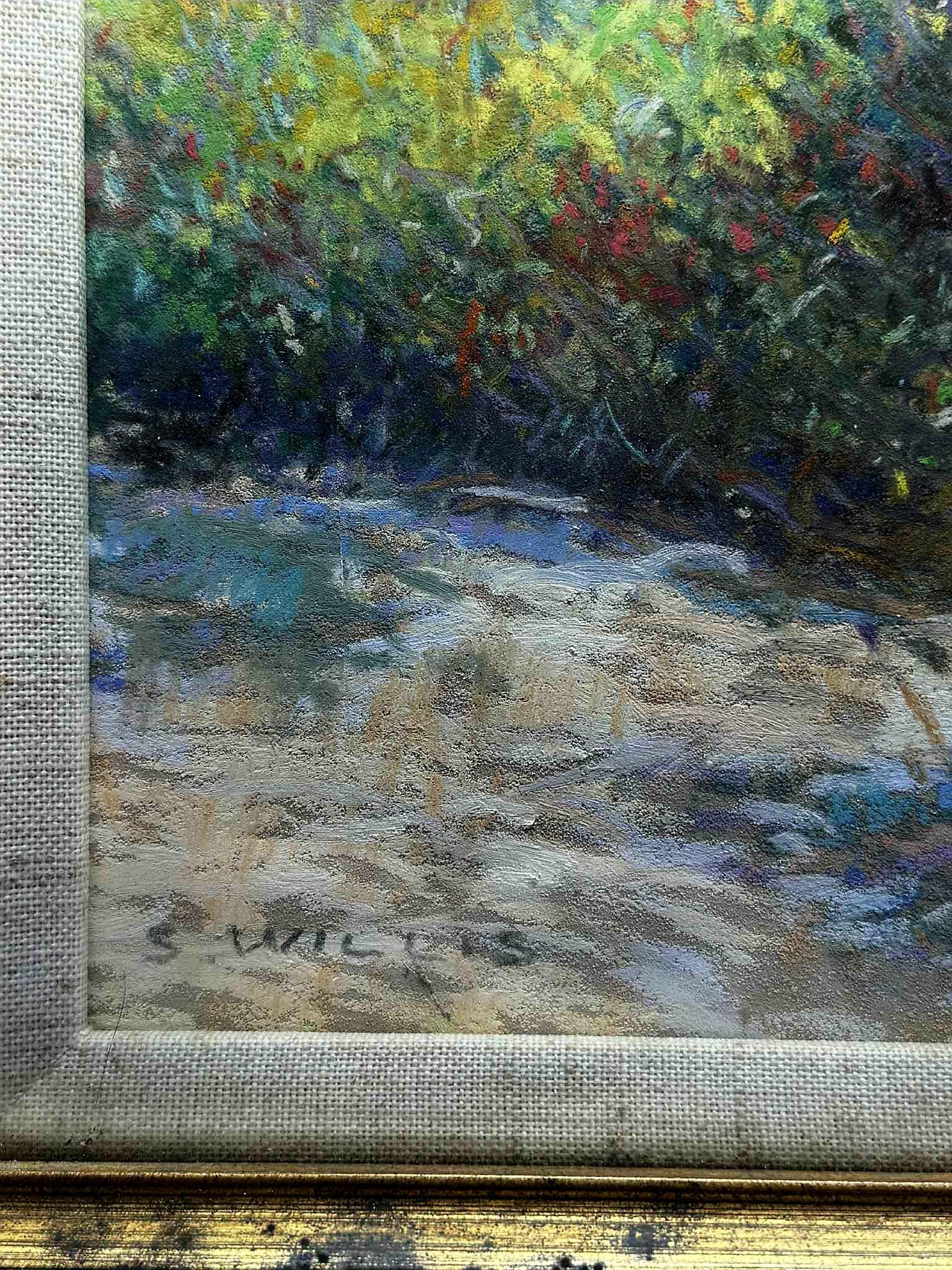 Schönes Pastell von Sid Willis von den Newbury Marshes.  Signiert unten links, 10