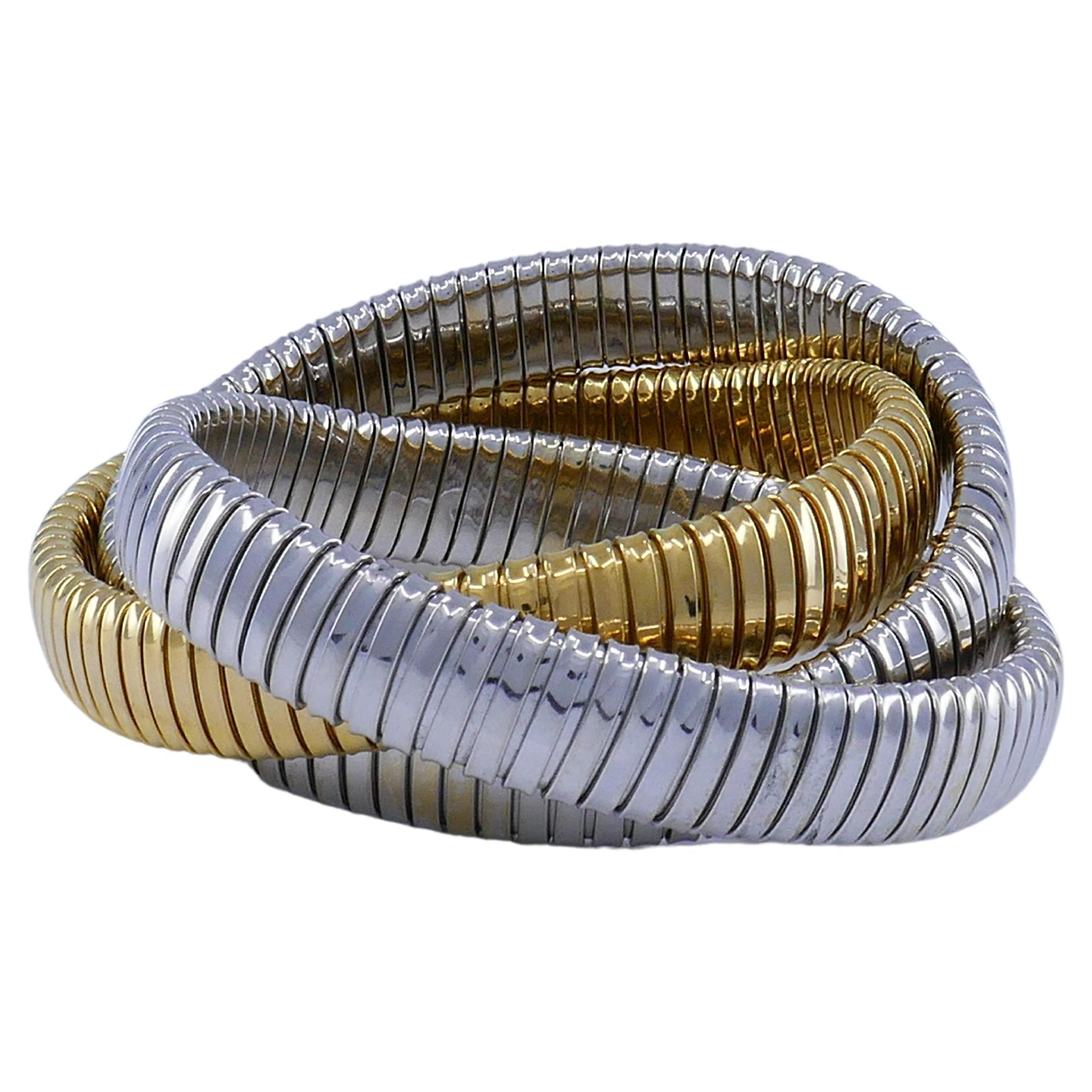 Sidney Garber Rolling Bracelet 18k Gold In Excellent Condition In Beverly Hills, CA