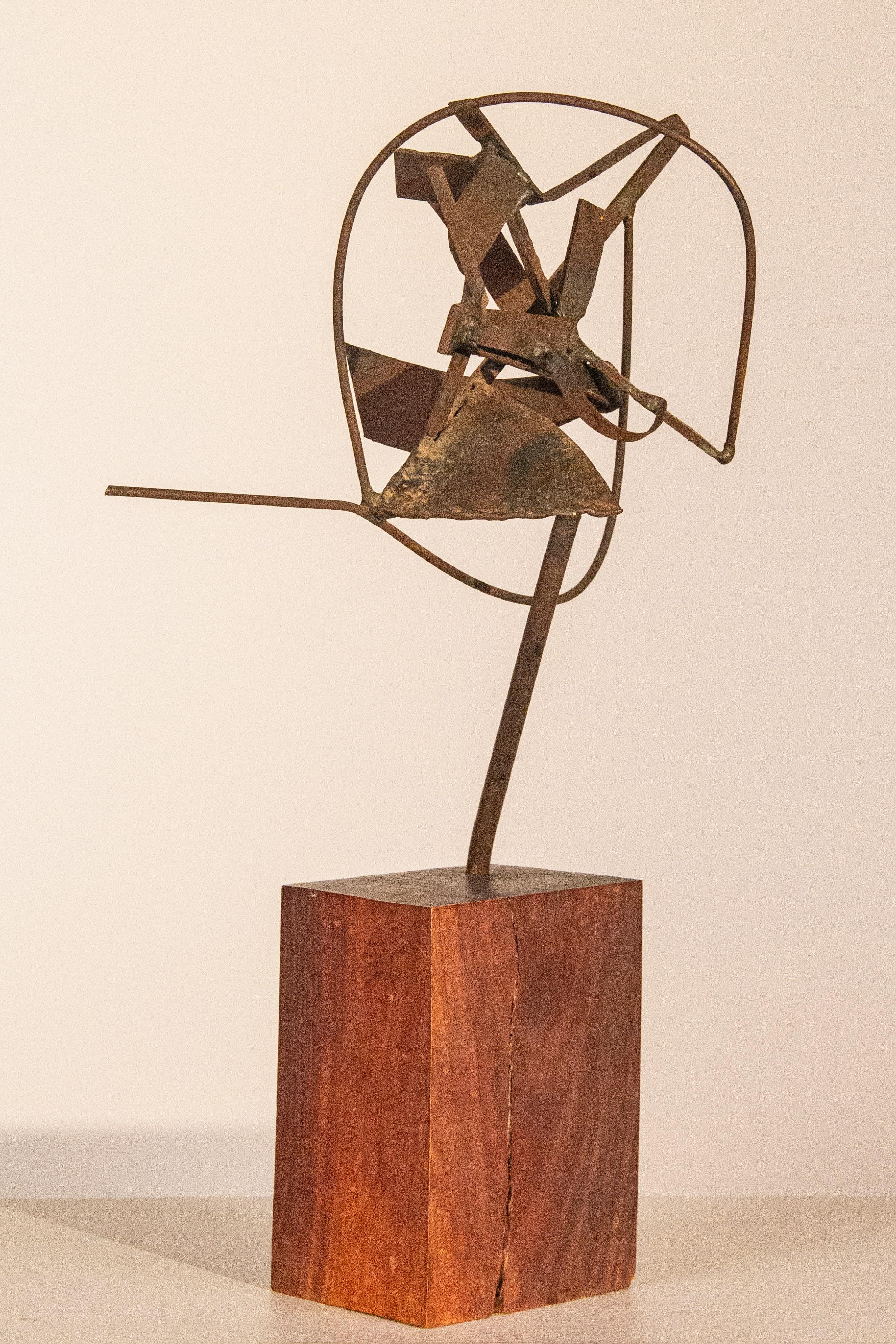 « Sans titre » Sidney Gordin, sculpture abstraite en acier en vente 4