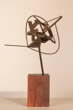 "Untitled" Sidney Gordin, Abstract Metal Steel Sculpture