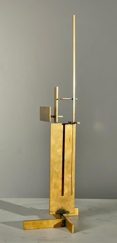 "Untitled" Sidney Gordin, Constructivist Abstract Sculpture, Bronze Metal Weld