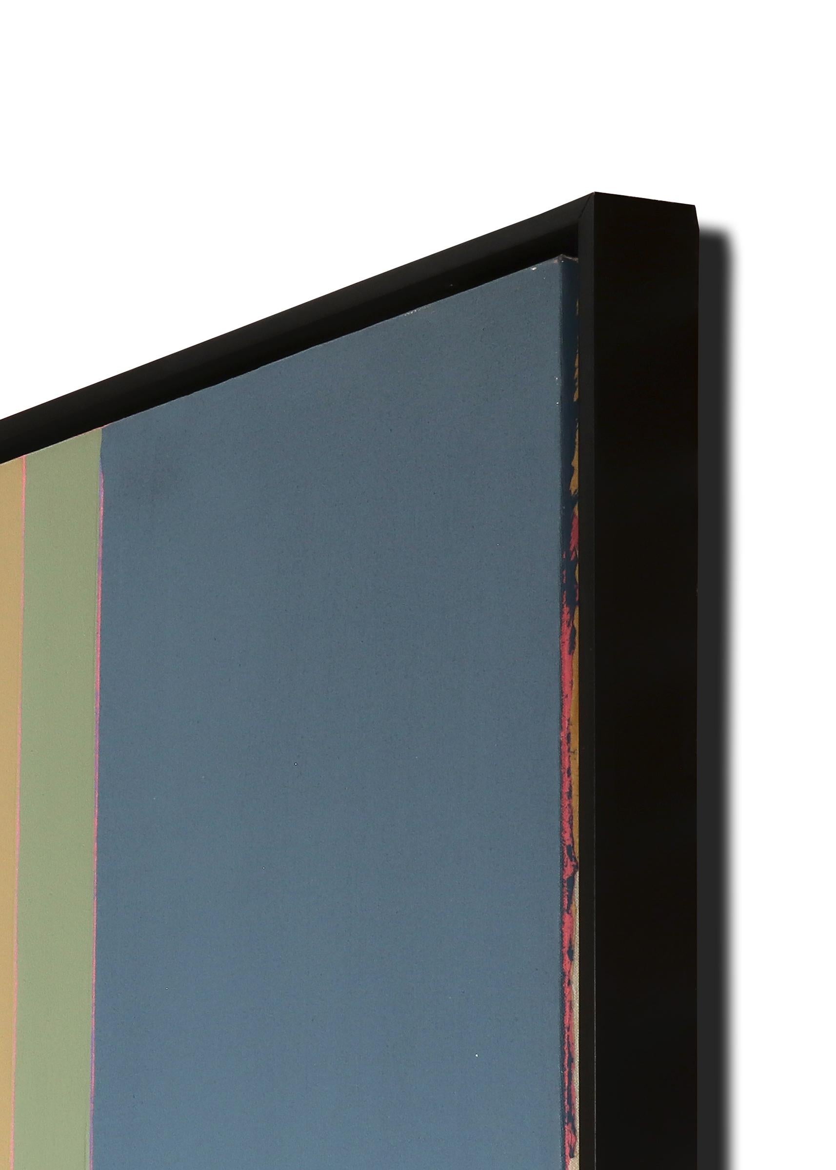 Quadro ad olio astratto di grandi dimensioni degli anni '80 
