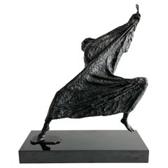 Vintage Sidney Kingsley Martha Graham in Lamentation Bronze Sculpture