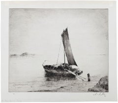 Bateau italien au lever du soleil