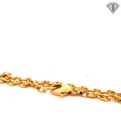 Sidney Mobell 18K Gold Diamond Hourglass Necklace, 1976, Signed Original