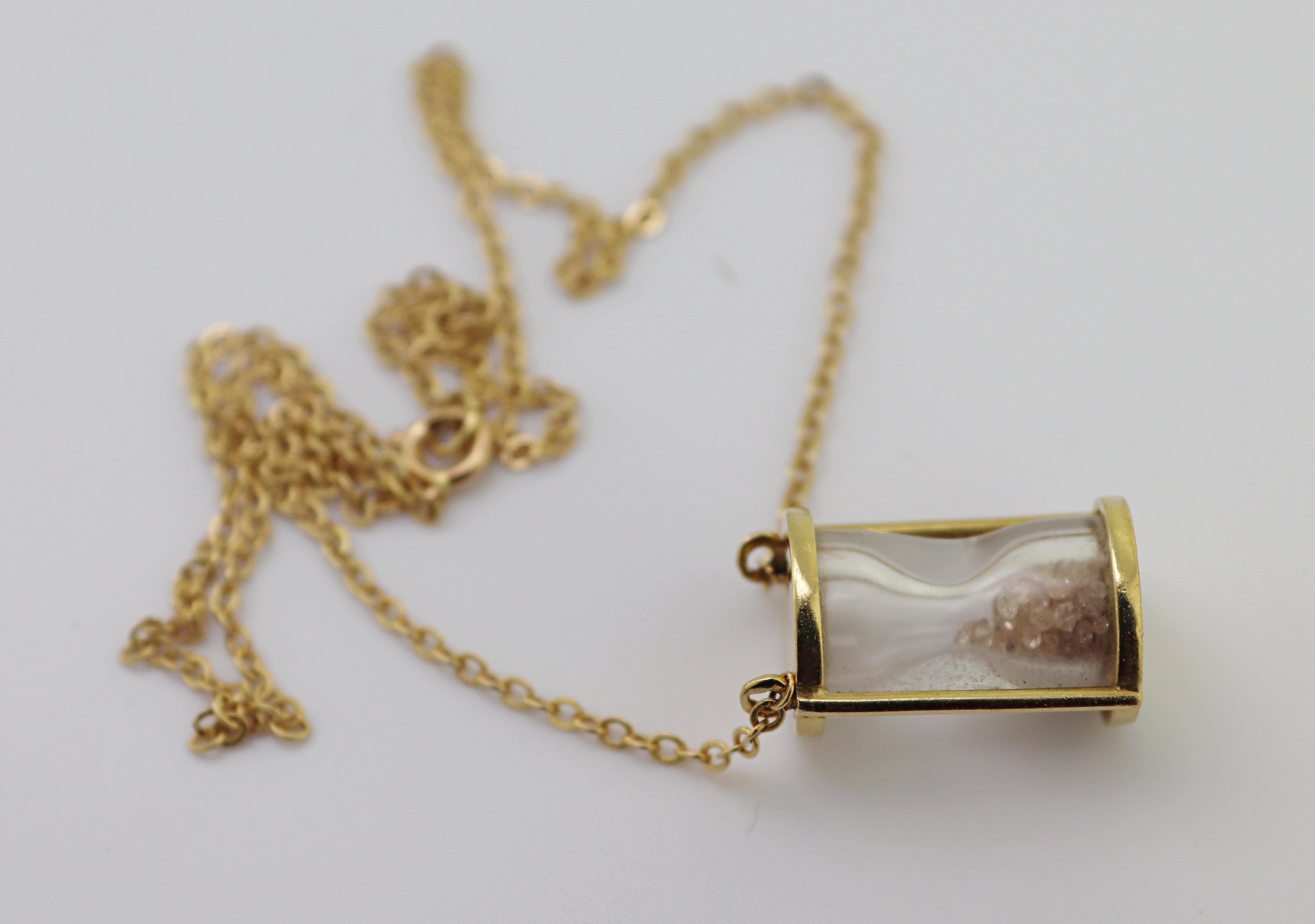 Sidney Mobell: Gelbgold-Stundenanhänger mit Diamanten im Angebot 4