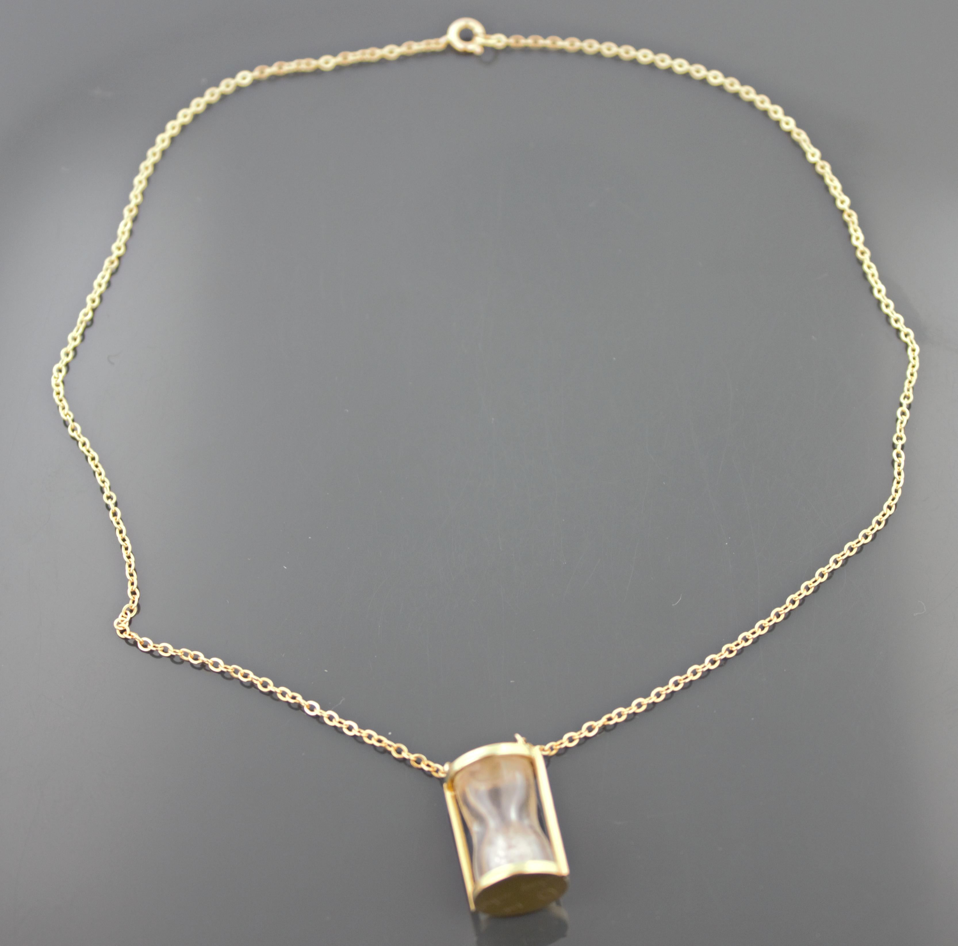 Sidney Mobell: Gelbgold-Stundenanhänger mit Diamanten Damen im Angebot