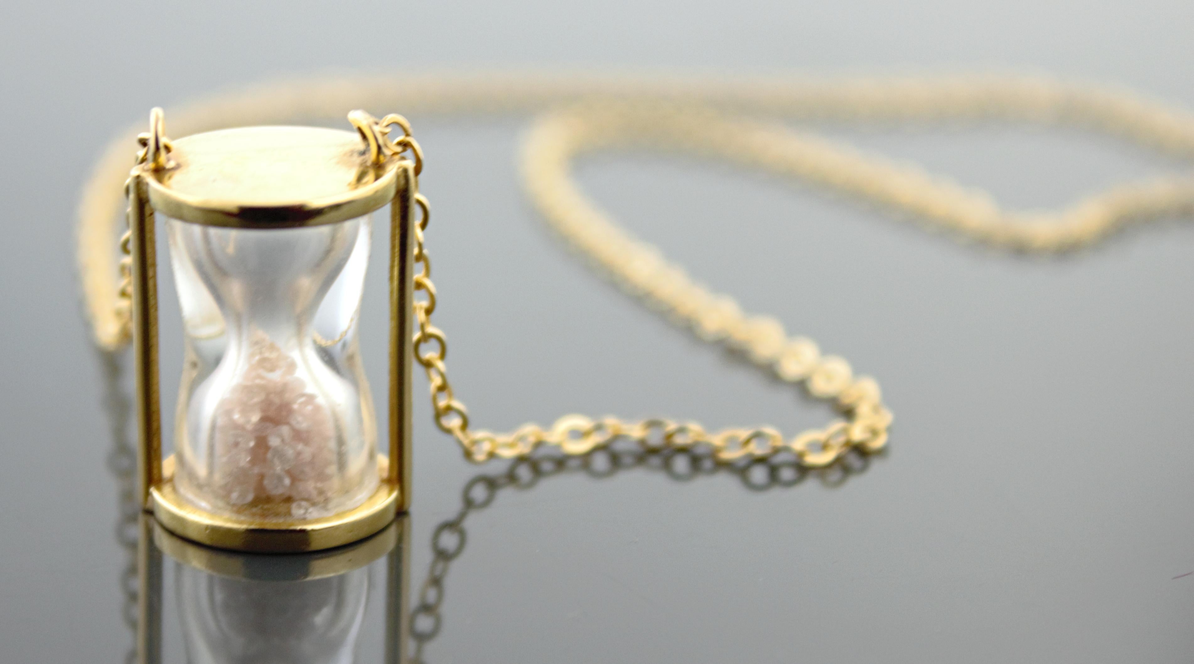 Sidney Mobell: Gelbgold-Stundenanhänger mit Diamanten im Angebot 2