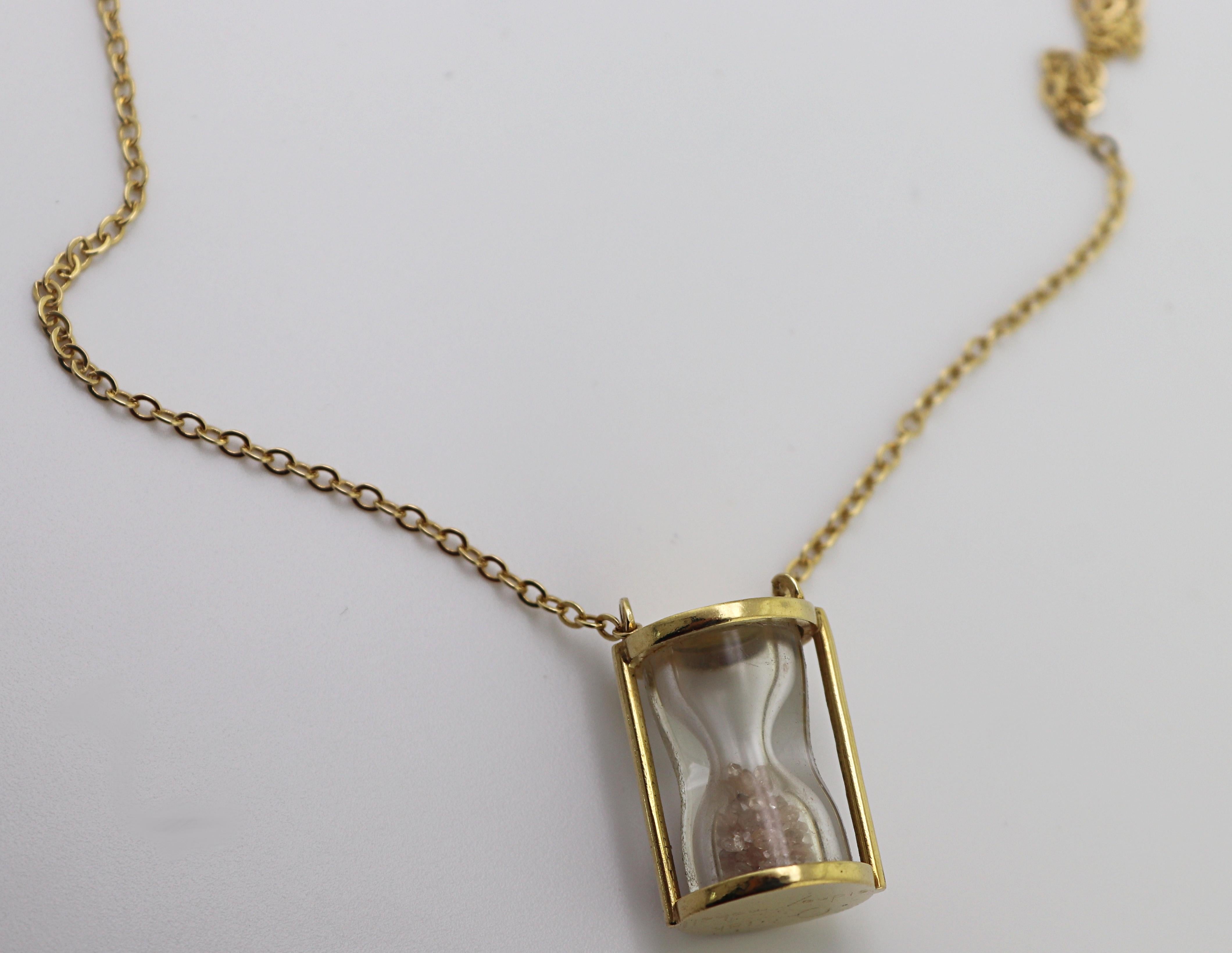 Sidney Mobell: Gelbgold-Stundenanhänger mit Diamanten im Angebot 3