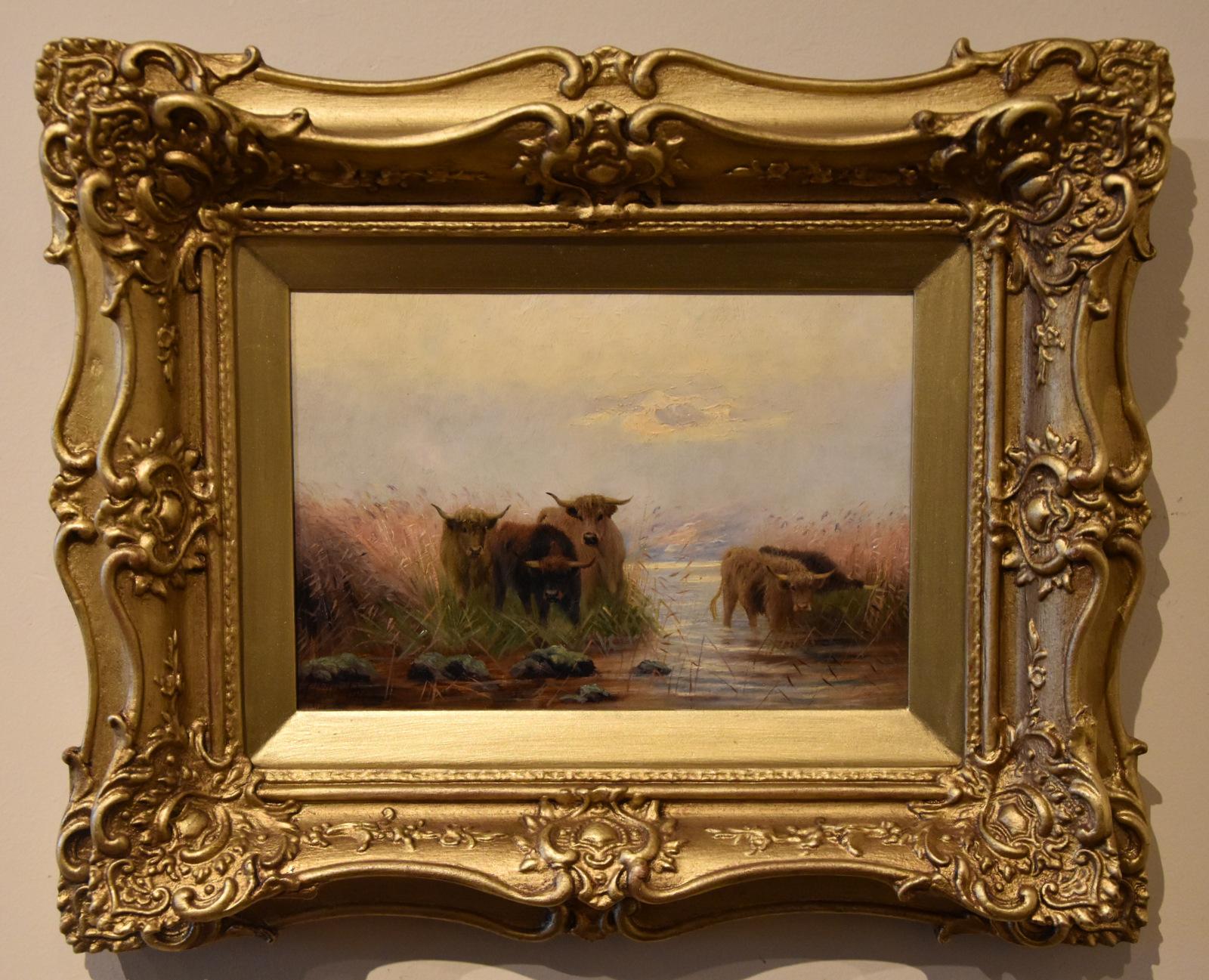 Coppia di dipinti a olio di Sidney Pike 