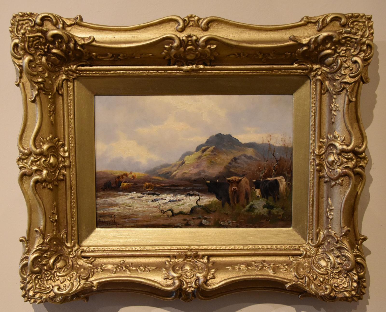 Coppia di dipinti a olio di Sidney Pike 