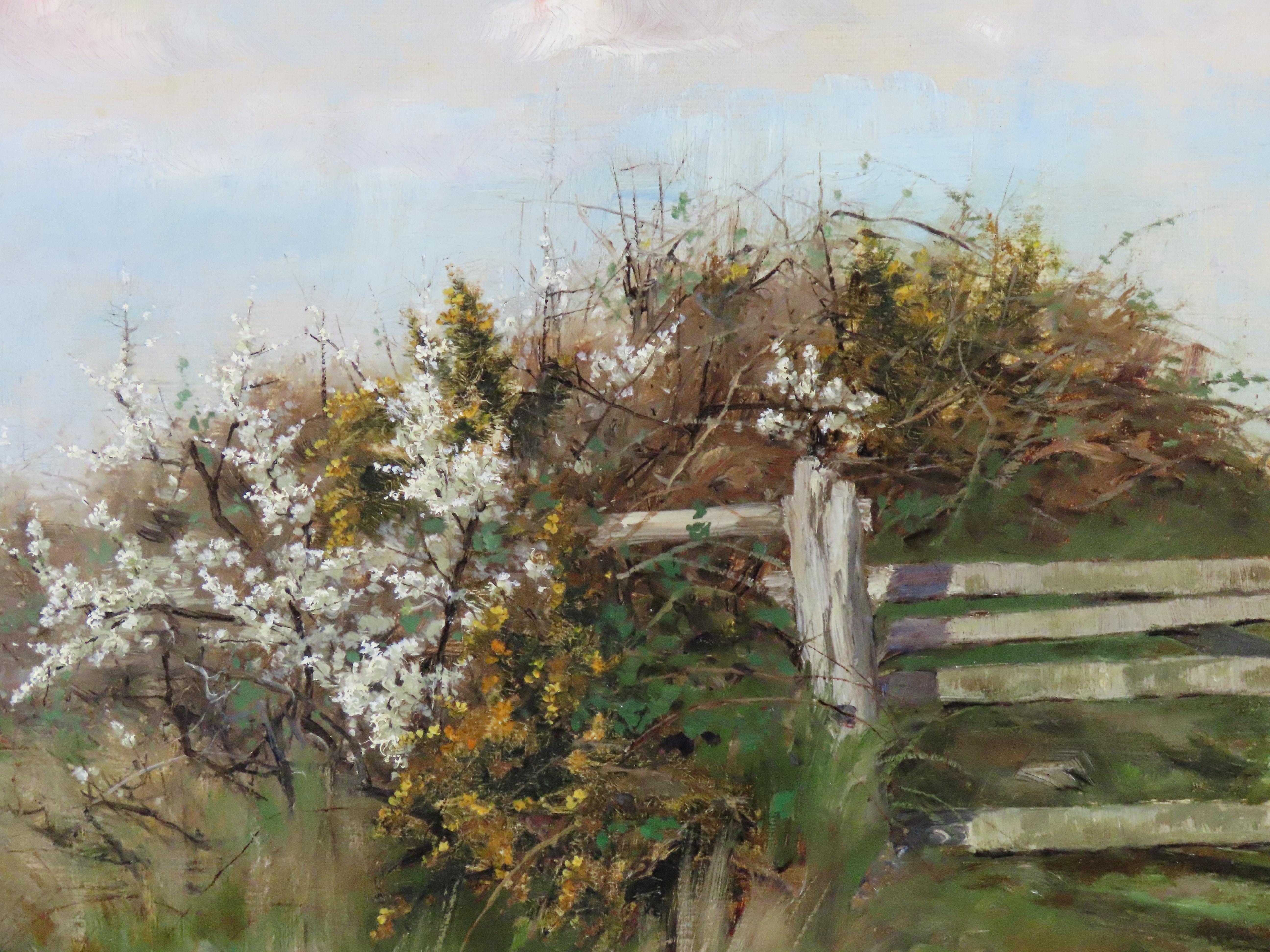 SIDNEY PIKE, 1858 - 1923
Peintre paysagiste londonien et l'un des premiers illustrateurs de cartes de Noël. Installé à Hastings, il est représenté dans de nombreux musées de la côte sud.

Signé et daté (18) '91
Huile originale sur toile 
24 x 16
