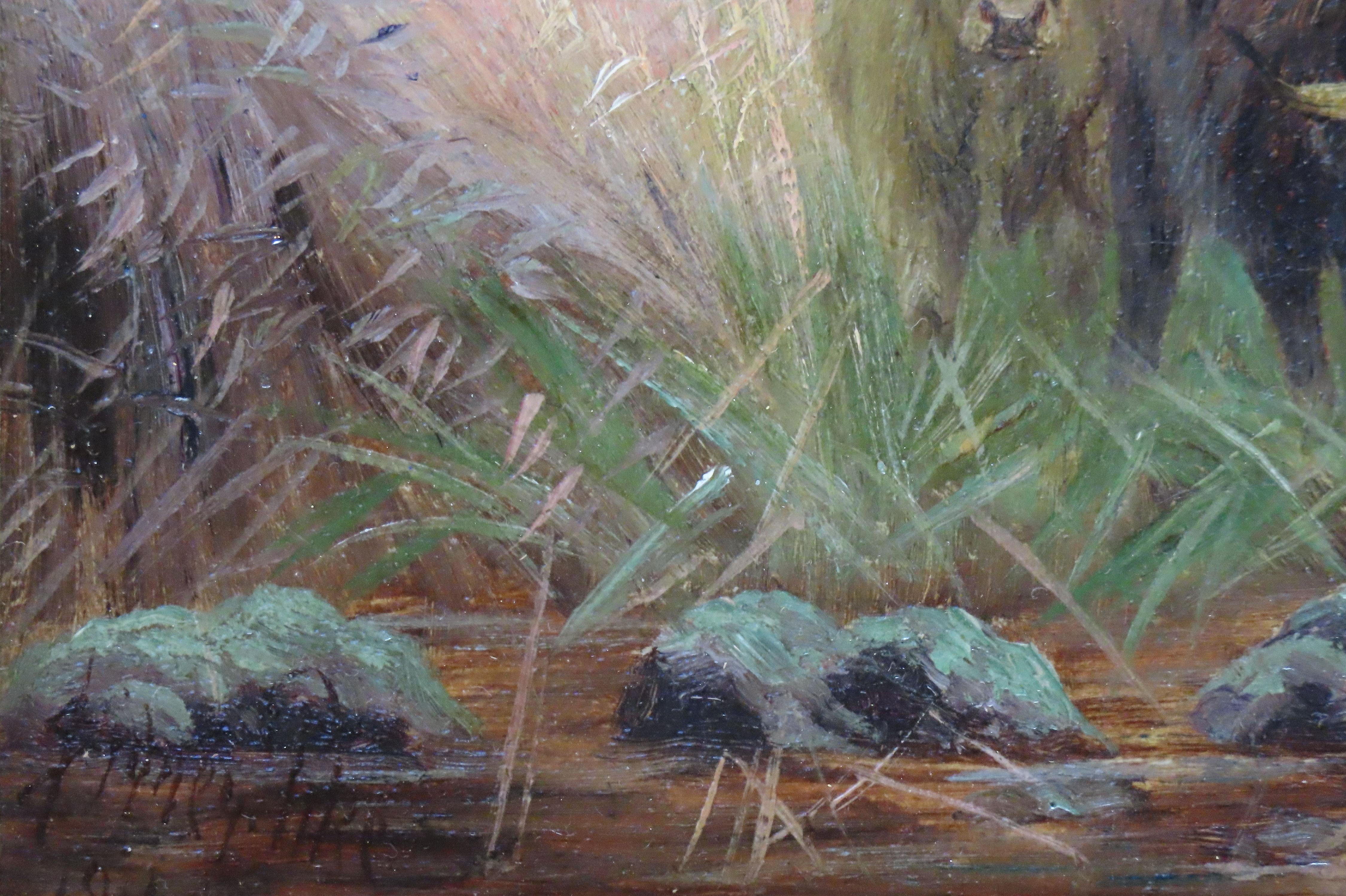 Paire d'huiles sur toile originales de Sidney Pike, « Eventide » et « Highlands » en vente 12