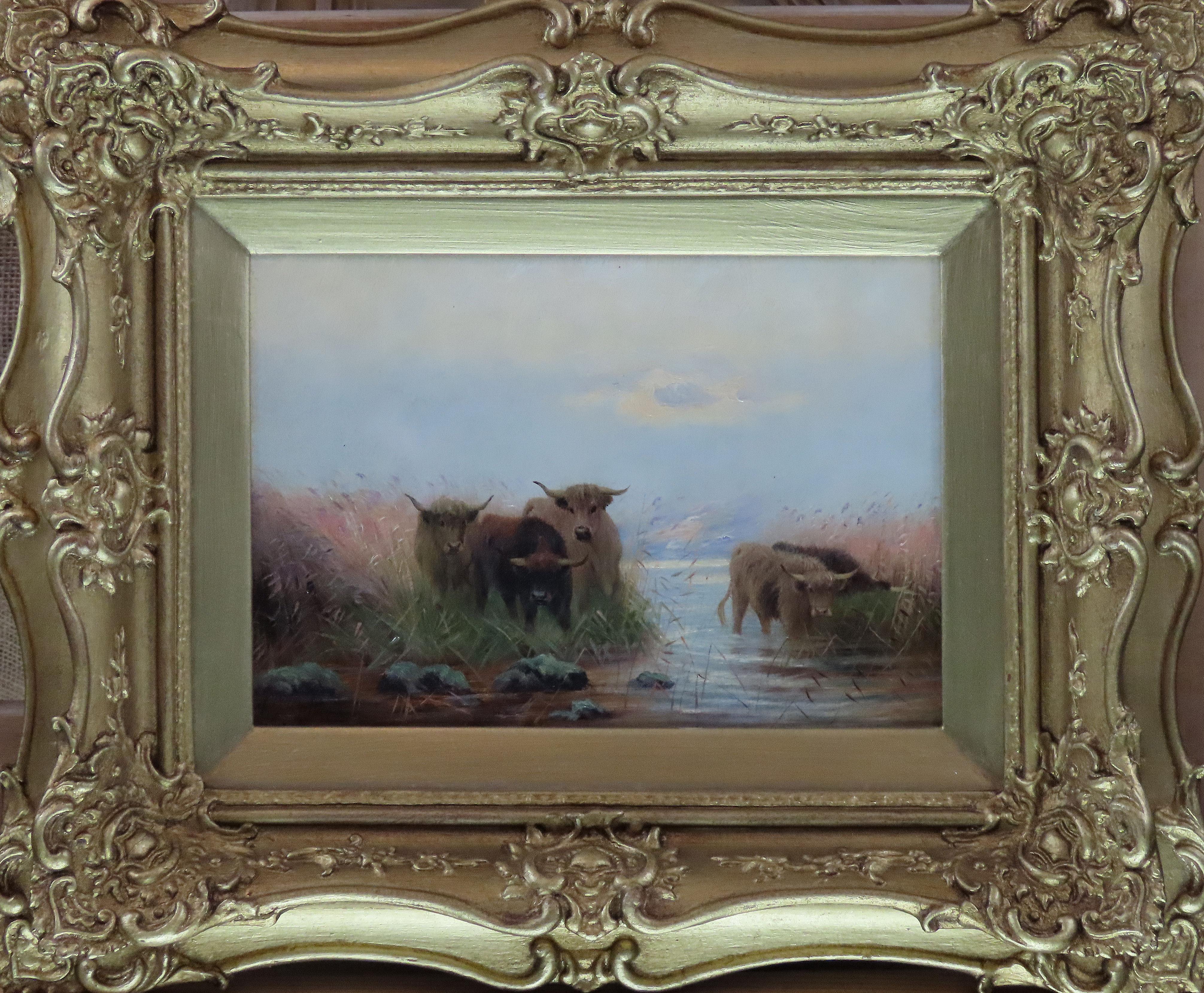 Paire d'huiles sur toile originales de Sidney Pike, « Eventide » et « Highlands » en vente 1