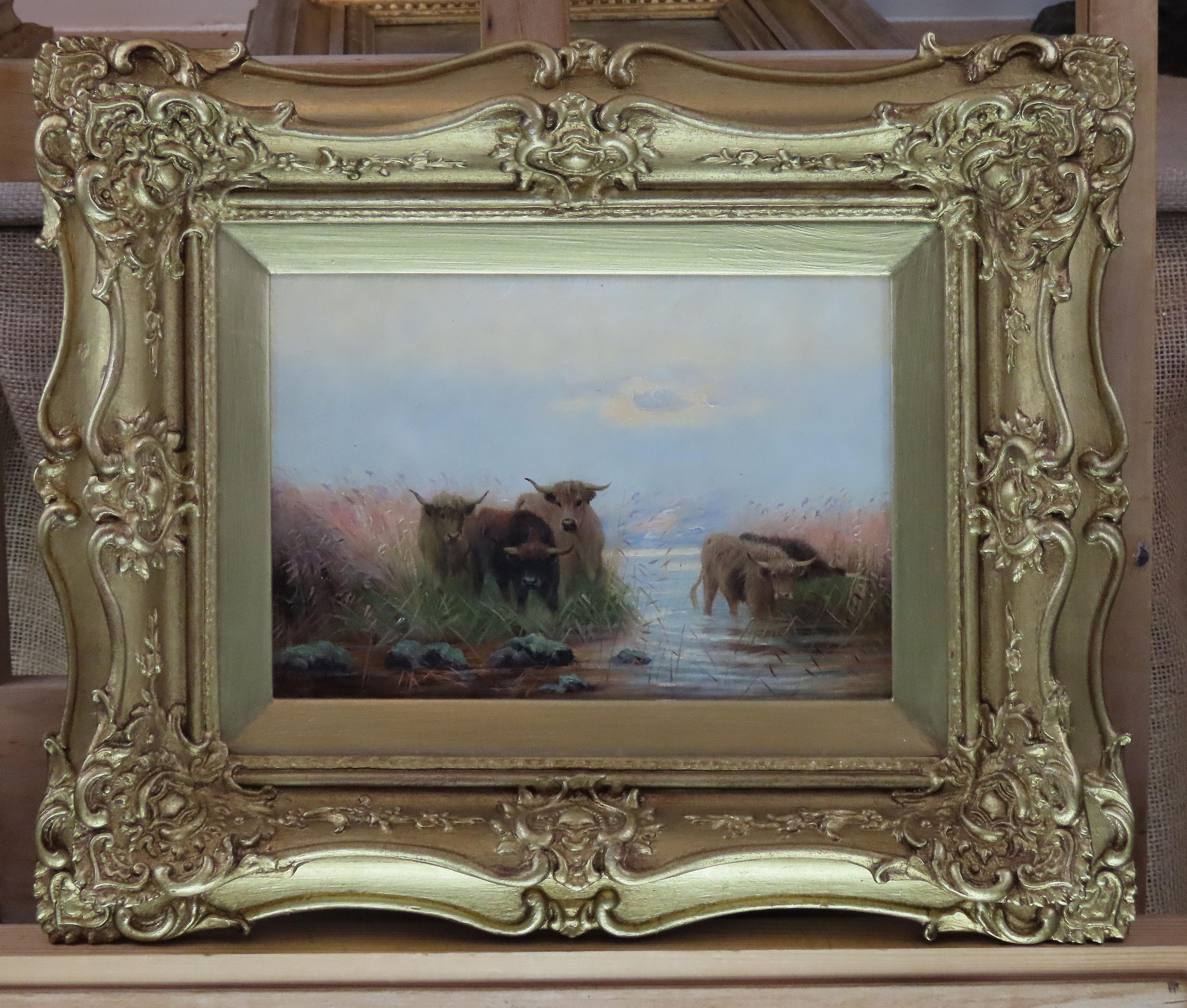 Paire d'huiles sur toile originales de Sidney Pike, « Eventide » et « Highlands » en vente 8