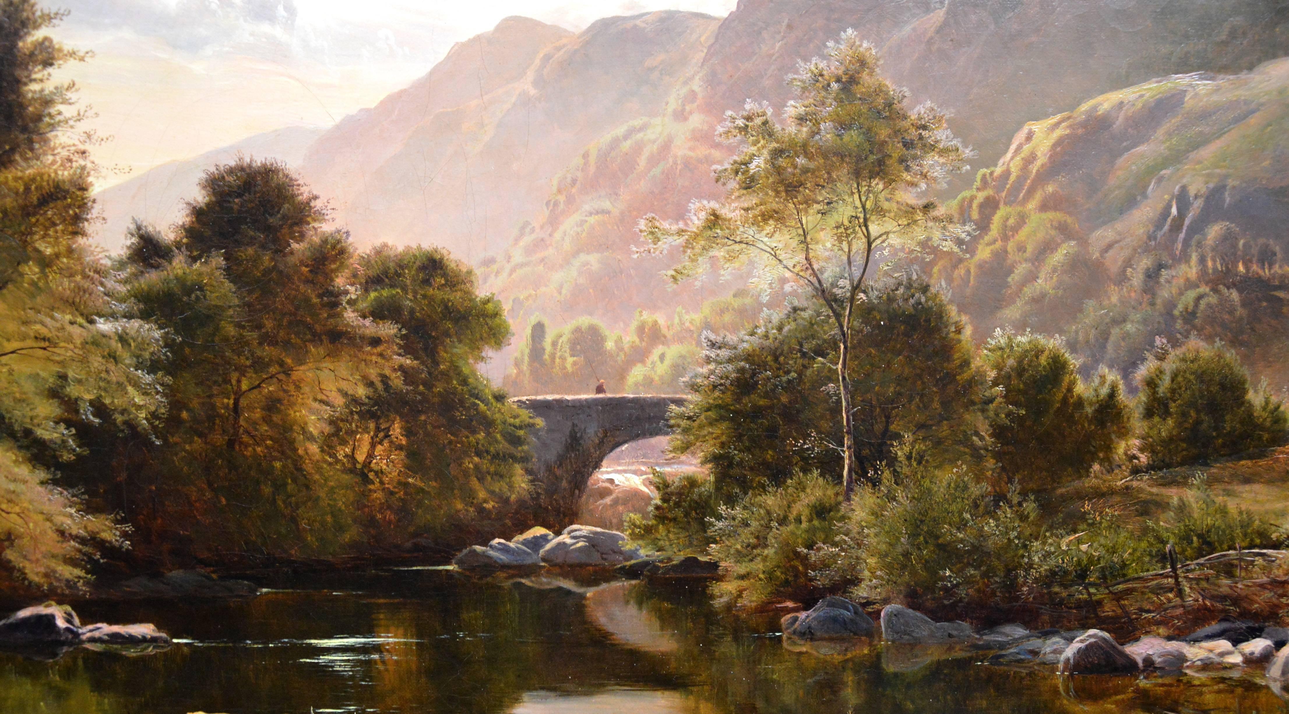 Betws-y-Coed, North Wales - Large 19th Century Oil Painting Sidney Richard Percy 5