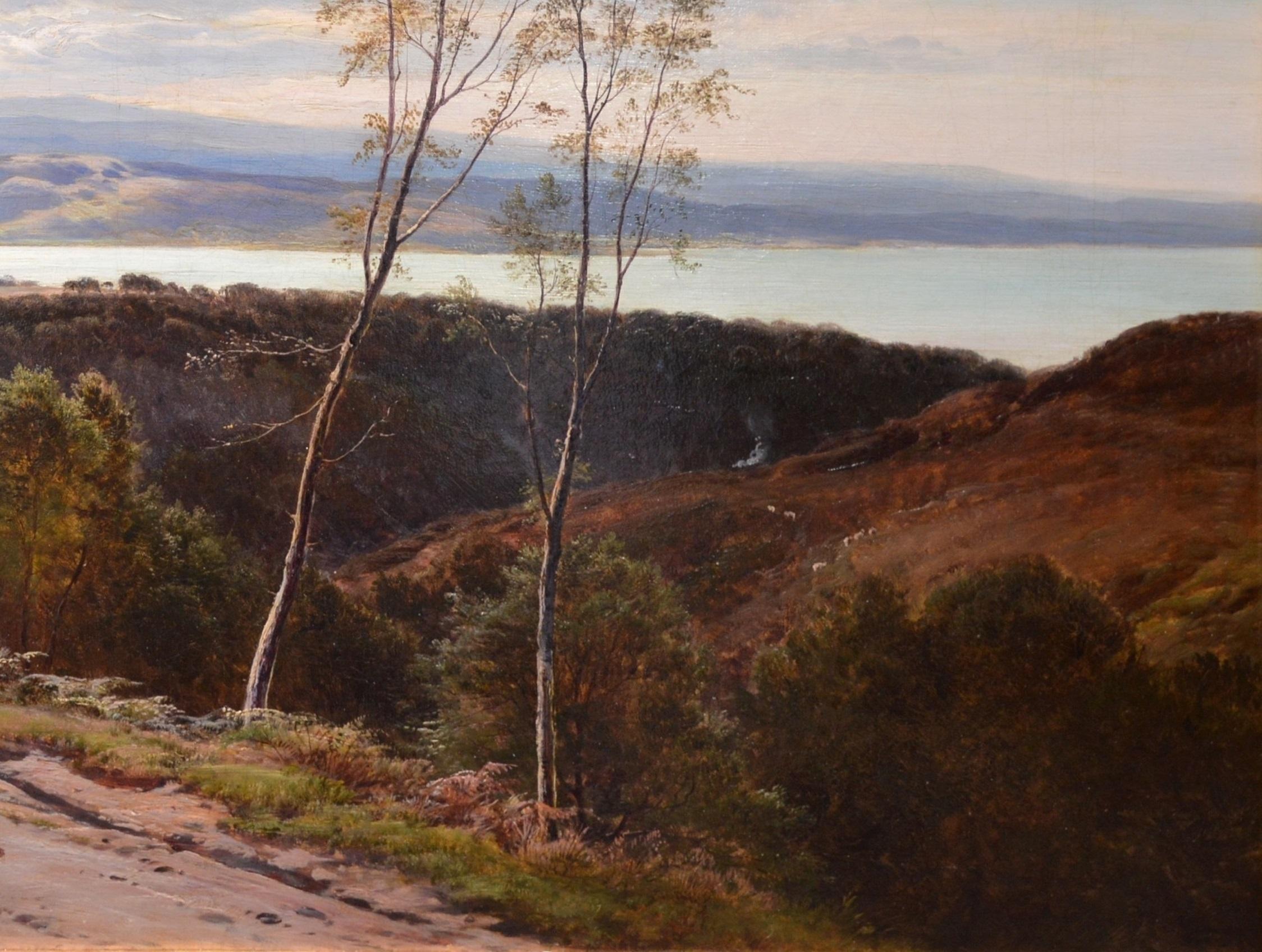 Grange-over-Sands - Large 19th Century Landscape Oil Painting of Cumbria Coast 2