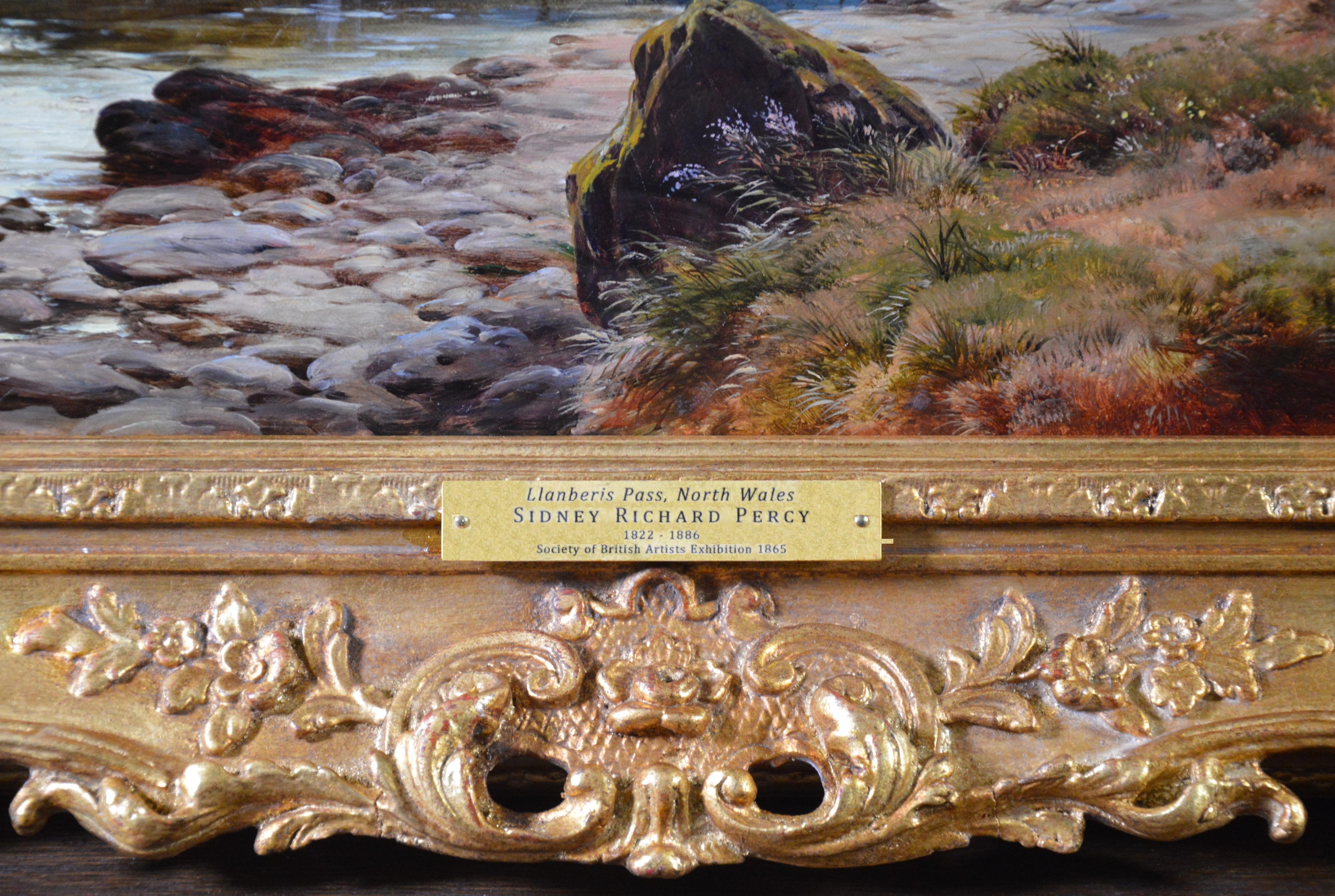 Llanberis Pass, North Wales - Large 19th Century Exhibition Oil Painting 1879 4