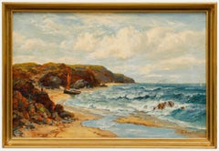 Sidney Watts - Framed Early 20th Century Oil, A Scenic Coastline