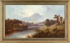 Ben Nevis From The River, Early 20th-Century British Oil Painting