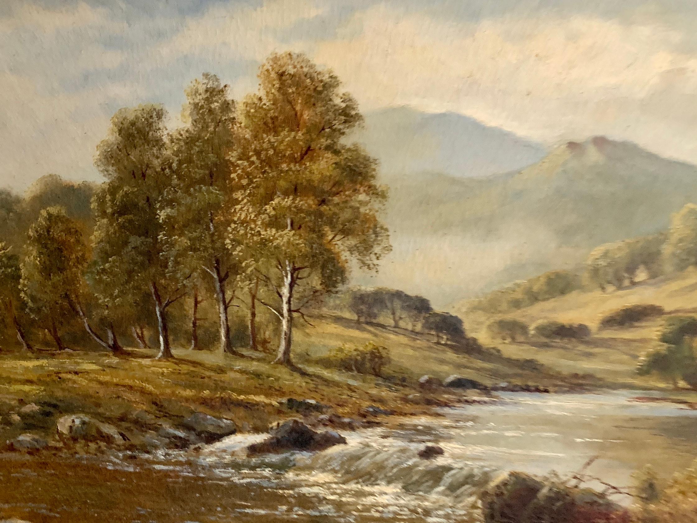Early 20th century Scottish Highland landscape, the Trossachs, Scotland For Sale 1