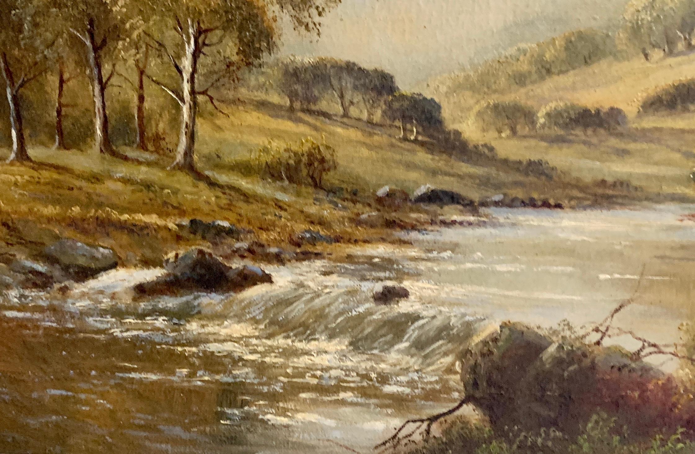 Early 20th century Scottish Highland landscape, the Trossachs, Scotland For Sale 2