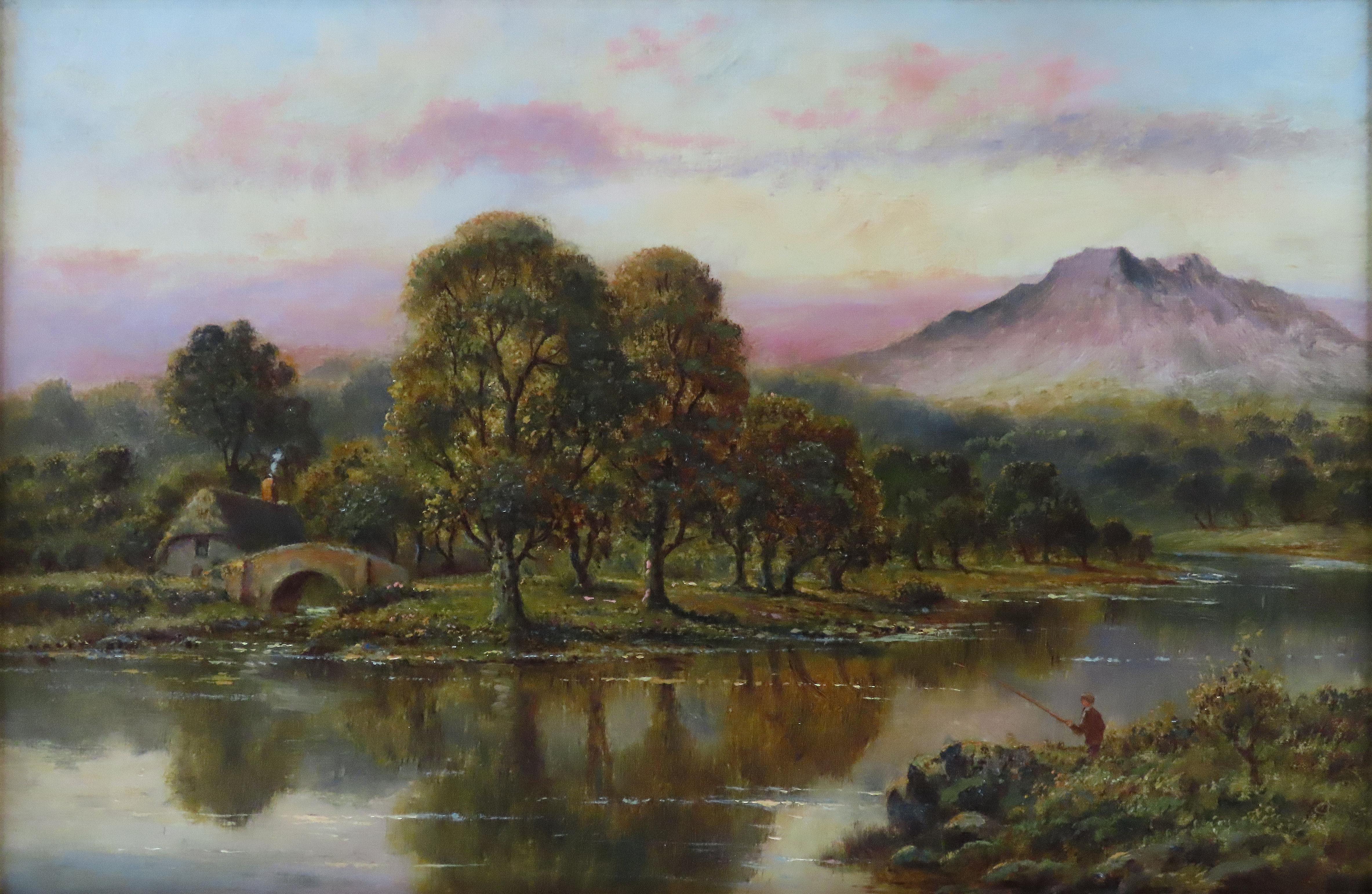 Óleo original sobre lienzo. Sidney Yates Johnson, 