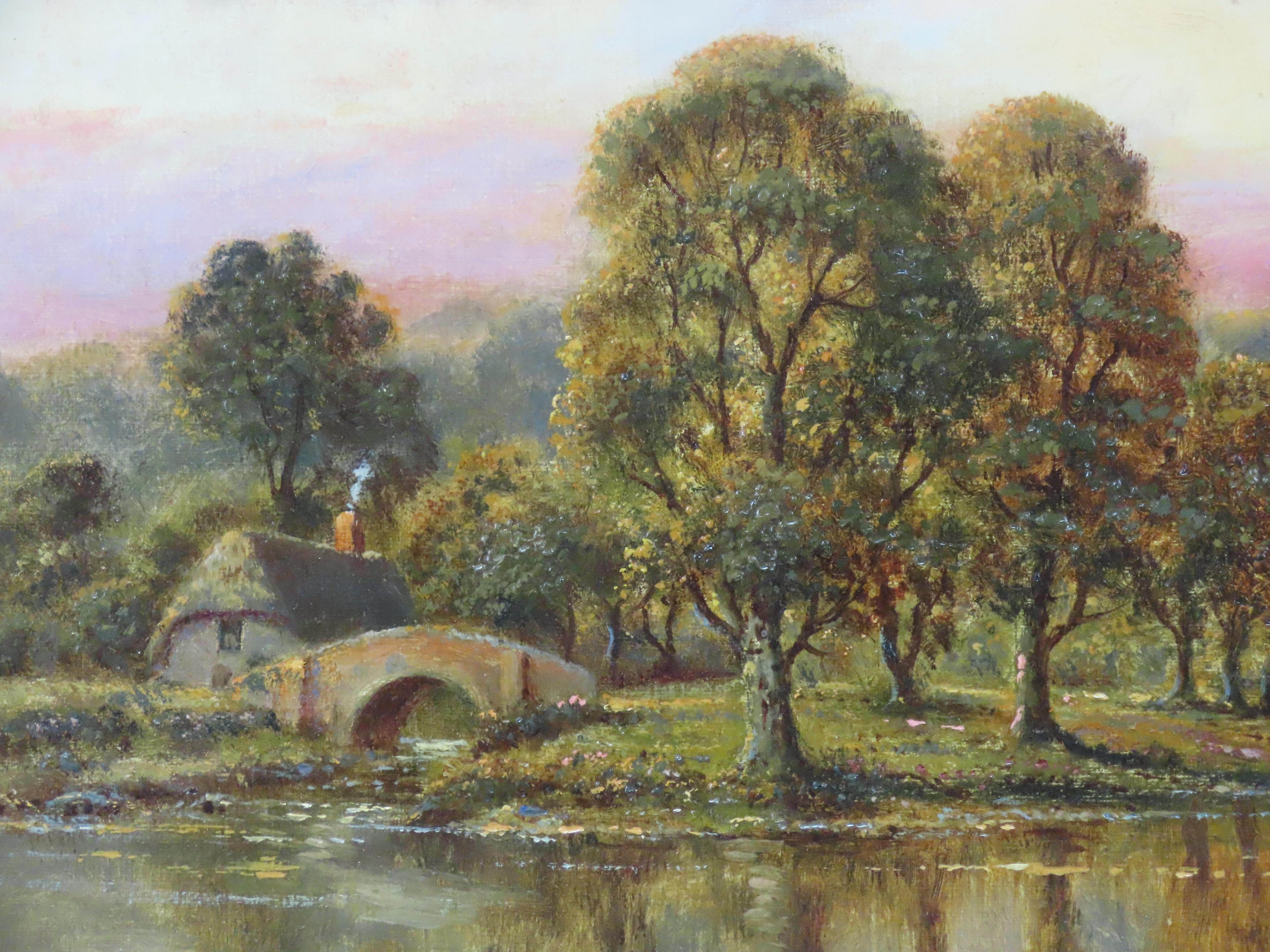 Óleo original sobre lienzo. Sidney Yates Johnson, 