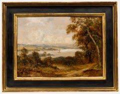 Sidney Yates Johnson (fl. 1890-1926) - Framed Oil, Rail Sails on the Estuary