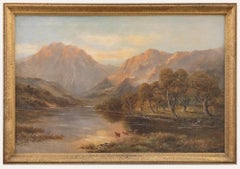 Sidney Yates Johnson (fl.1890-1926) - 1928 Öl, Goldene Morgenröte bei Ben Venue