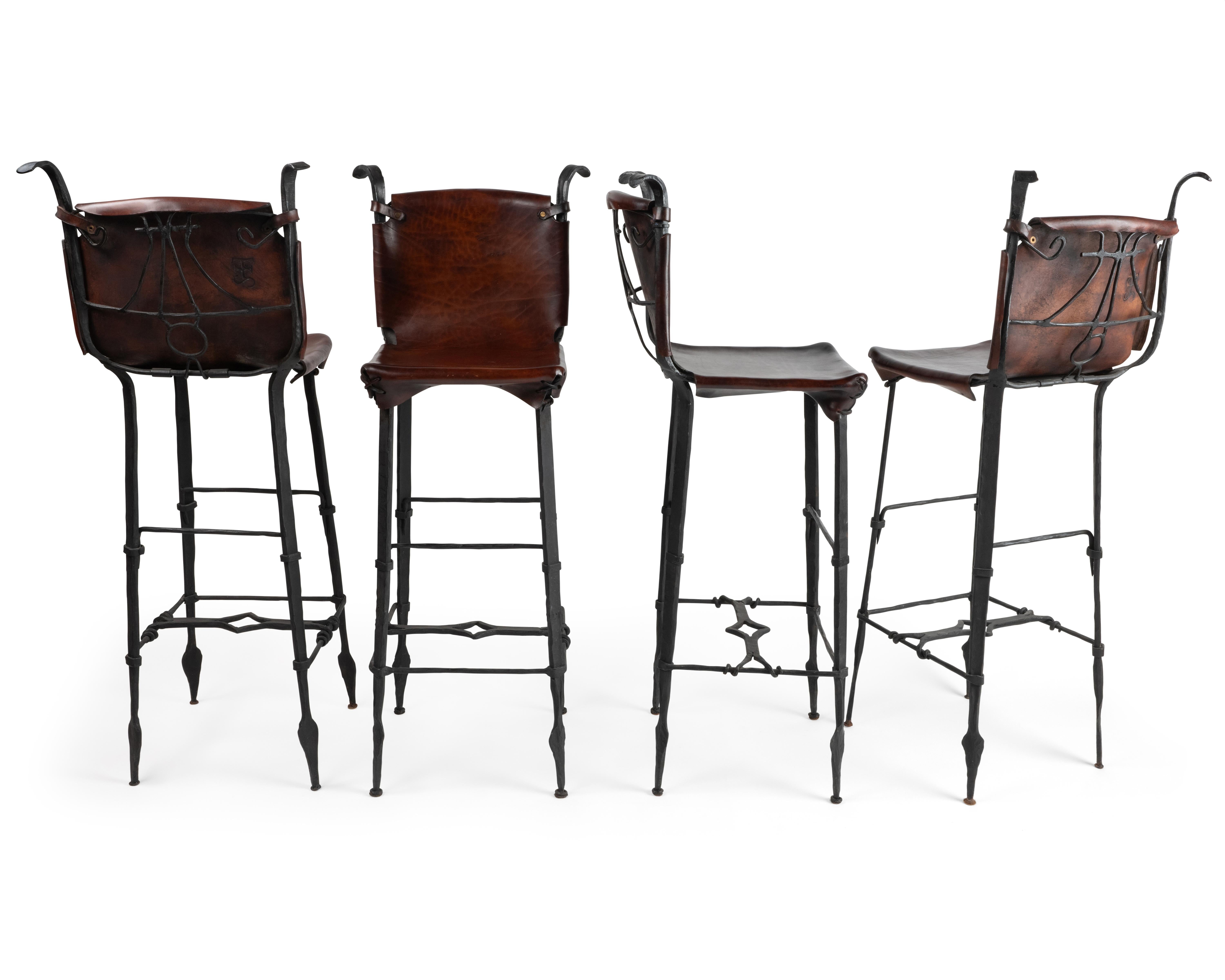 Sido & Francois Thevenin set de tabouret de bar en vente 2