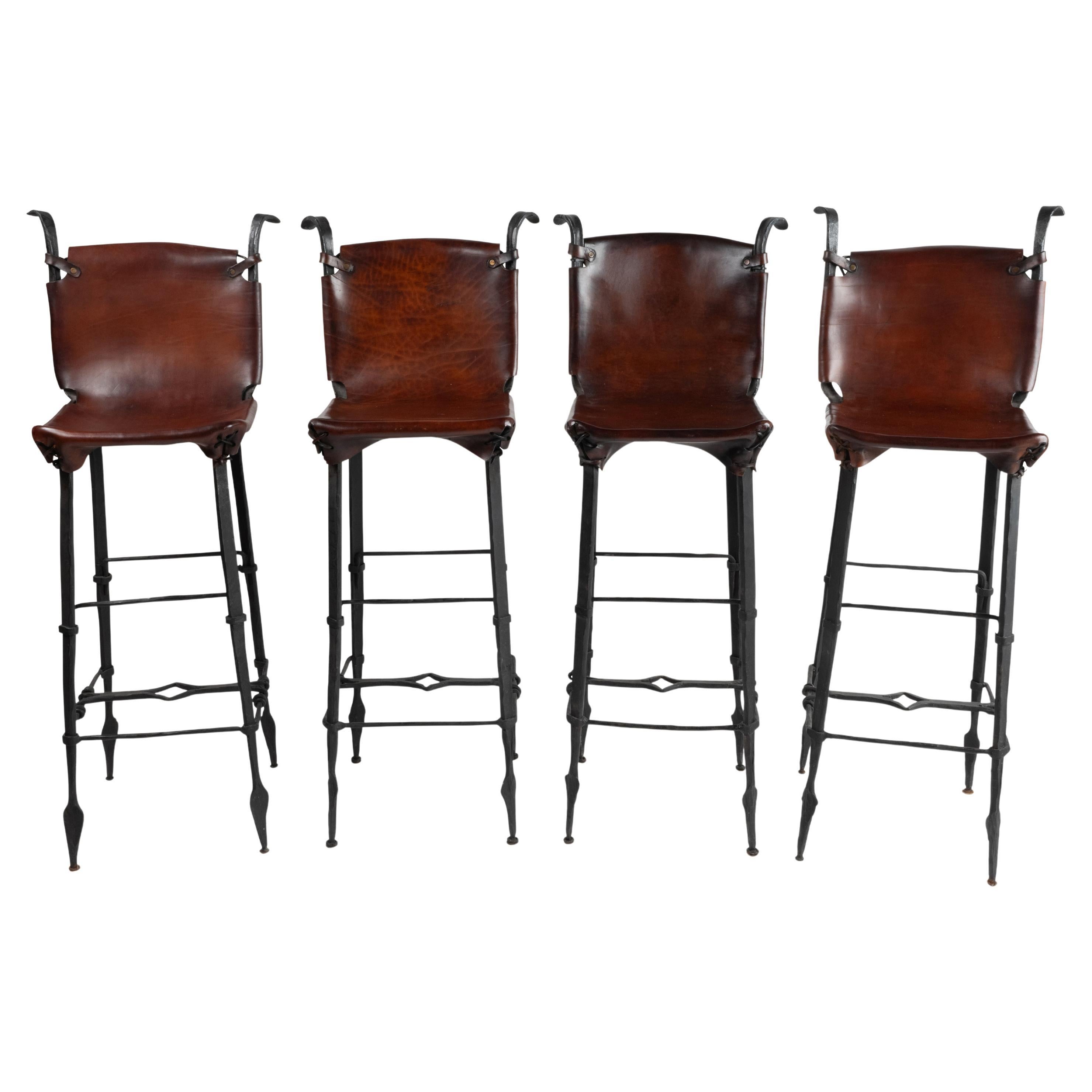 Sido & Francois Thevenin set de tabouret de bar en vente