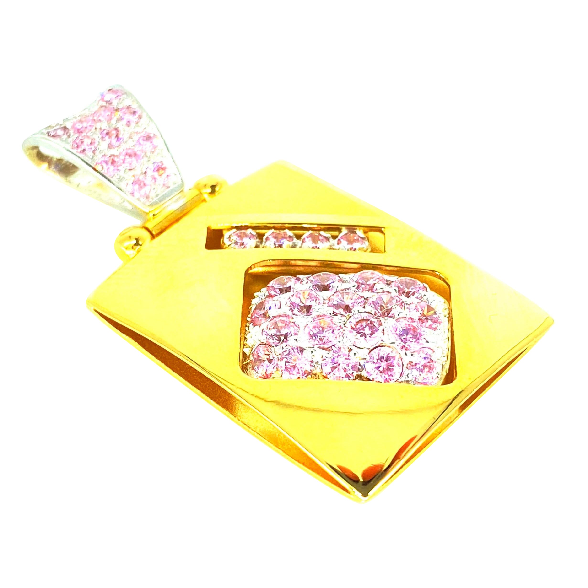 Colgante Sidra Abstracto Diseño 3D Oro 18k en venta