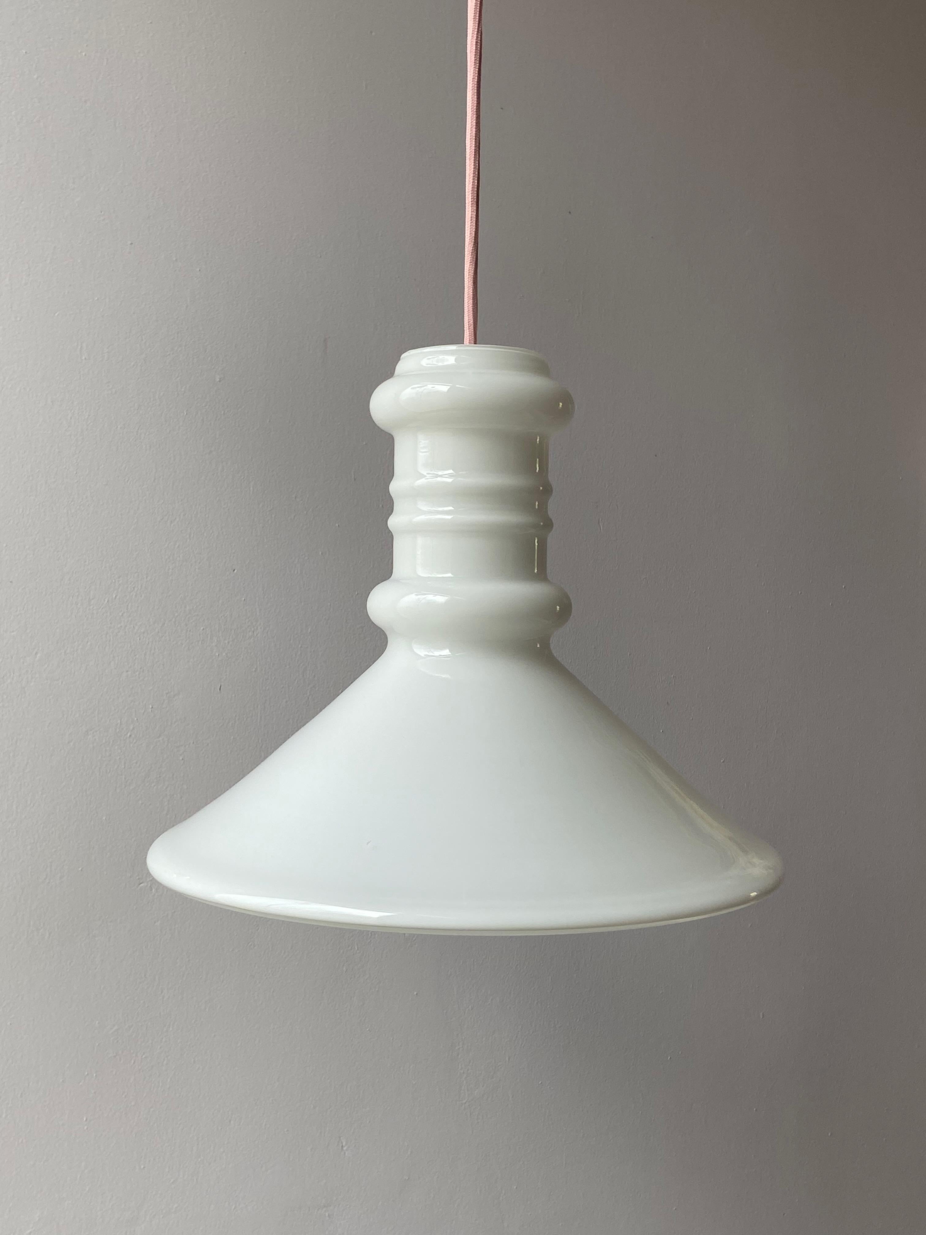 Glass Sidse Werner Large Apotheker Pendant Lamp by Holmegaard, Denmark, 1980s