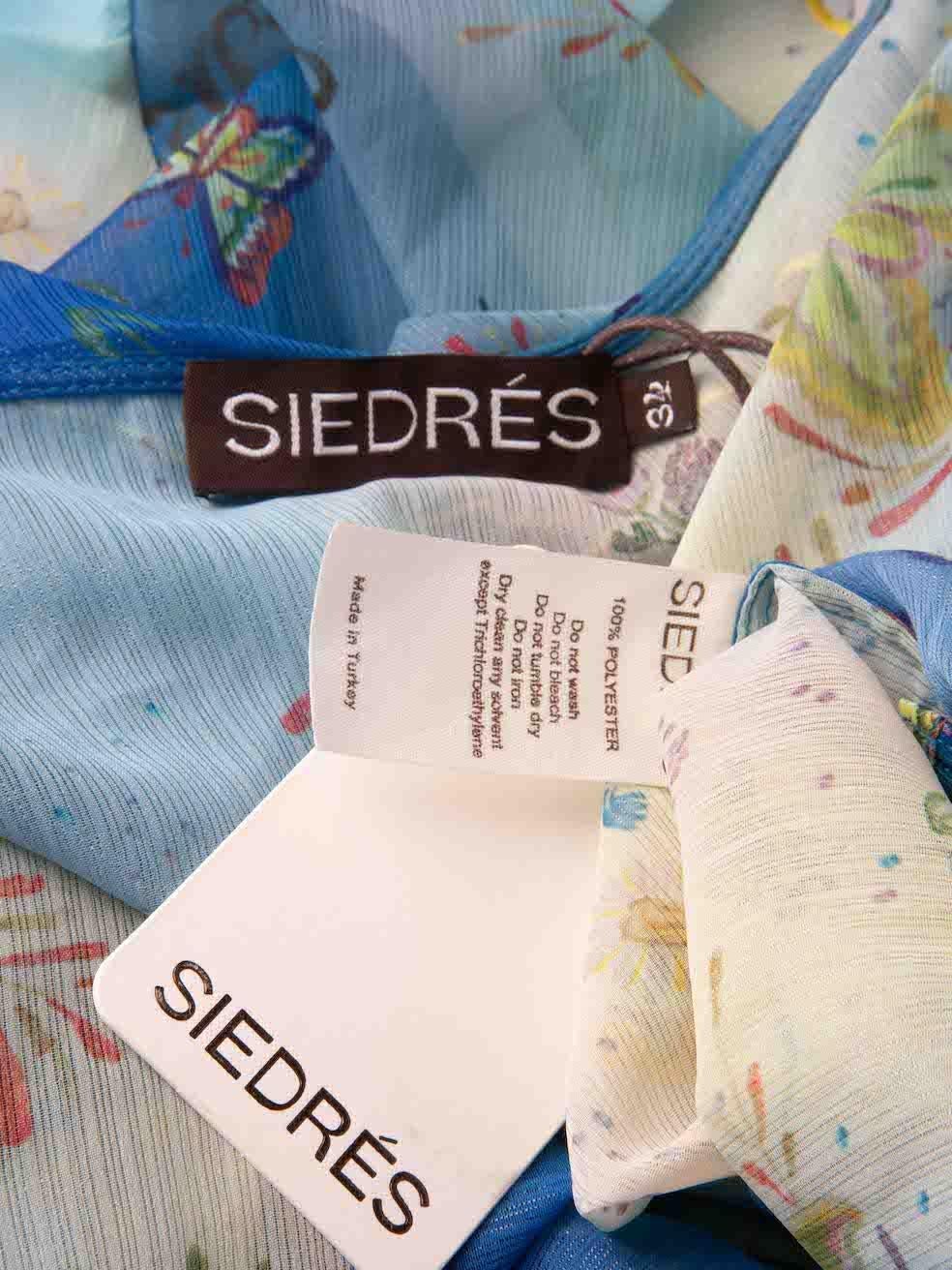 Women's SIEDRÉSFloral Print Sheer One Shoulder Mini Dress Size XS For Sale