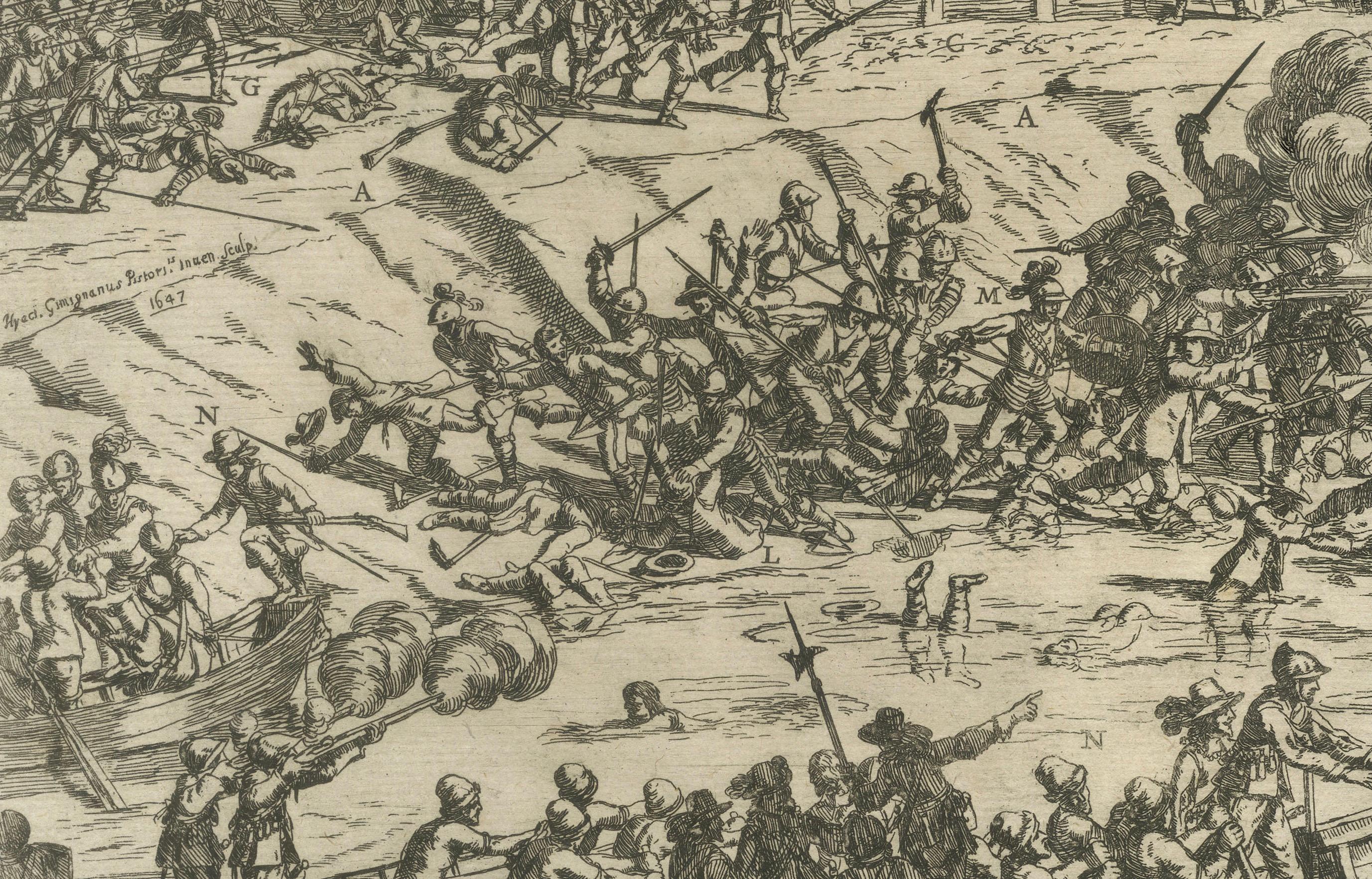 Siege und Struggle: The Kauwensteinse Dike in the Eighty Years' War, 1647 (Mitte 17. Jahrhundert) im Angebot