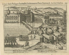 Siege of Kerpen under Duke of Parma – Original Engraving from Baudartius, 1616