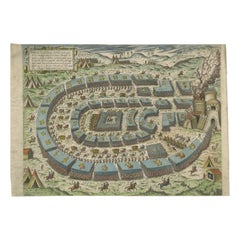szigetvar 1566 Siege of Szigetvár, 1566: Lafreri
s Rare Handcolored Engraving Published in 1585
