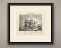 Siege of Toulon, Bonaparte Directs the Artillery, Antique Madou Lithograph, 1827