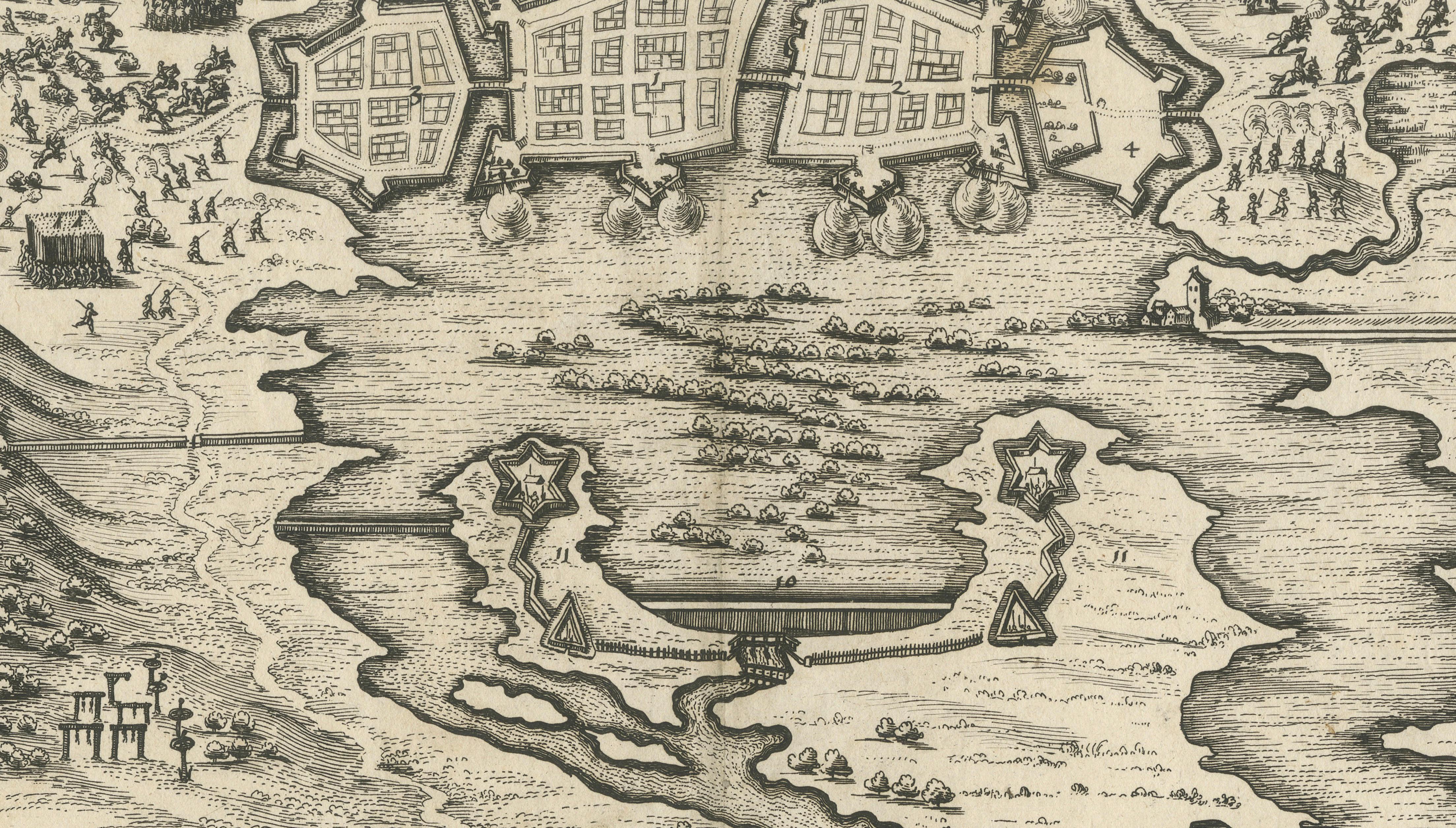 Siege of Wolfenbüttel, 1627 – Merian Theatrum Europaeum Engraving, c.1635
